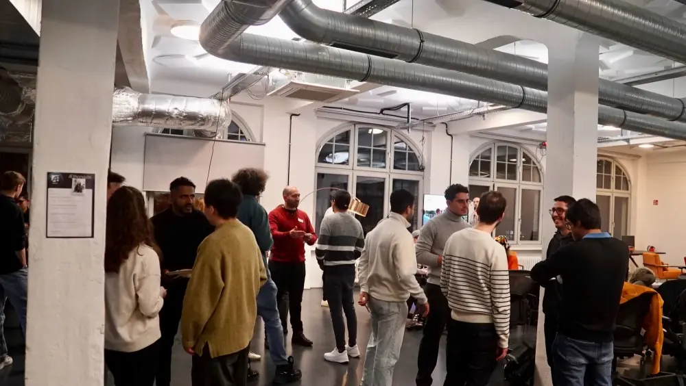 Tech meetup room in Berlin